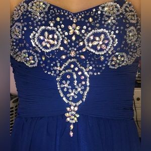 Royal Blue Prom/Formal/Homecoming Dress with Sequins/Rhinestones